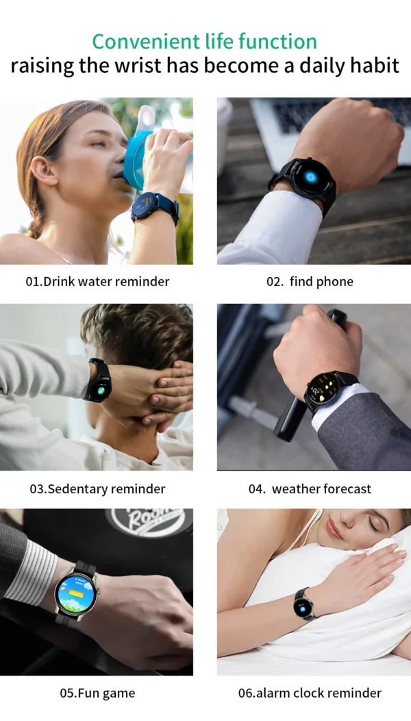 AWEI Smartwatch (H12) reminders alarm