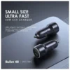 Oraimo Car Charger Bullet (48-73D) Fast Charging USB-A Type C - Image 2